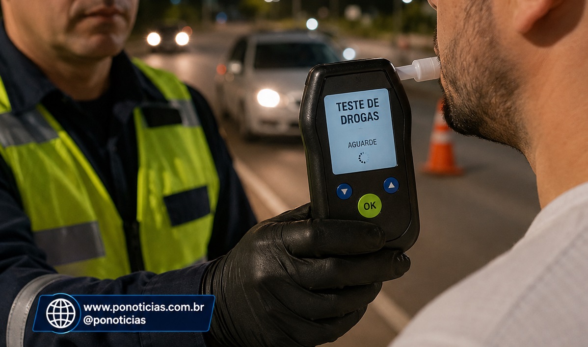 Teste do bafômetro vai passar a detectar outras drogas além do álcool