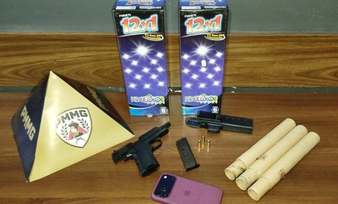 Carmo do Paranaíba – Polícia Militar prende dois homens após denúncia de tiros durante evento político